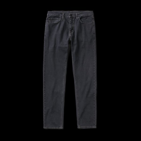 Jeans Men Comfortable Worn Blue Black Hwy 128 Straight Fit Denim