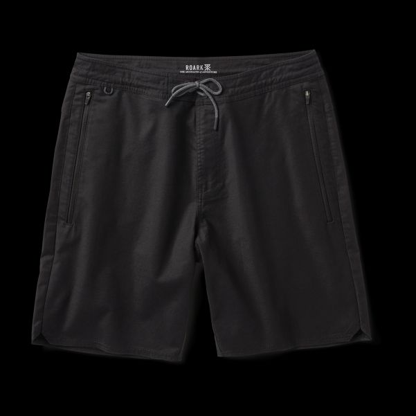 Men Shorts Black Slashed Layover Shorts 19