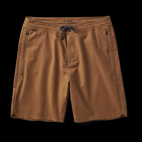 Men Dark Khaki Shorts Layover Shorts 19