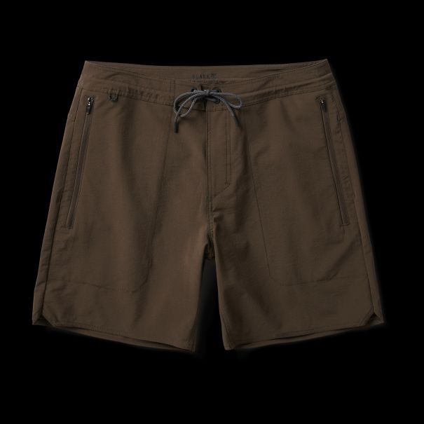 Opulent Dark Brown Shorts Men Layover Hybrid Trail Shorts 18