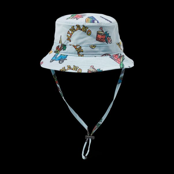 Hats Men Tailored Light Blue Hinano Luau Packable Bucket