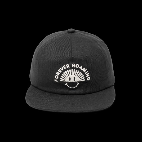 Hats Men Top Layover Strapback Hat Black / Grey