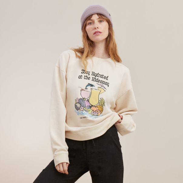 Bone Sweatshirts & Hoodies Women Long-Lasting The Crew Fleece Sweatshirt