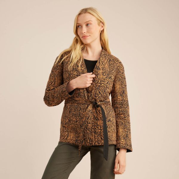 Classic Tora Reversible Quilted Jacket Women Jackets Tobacco