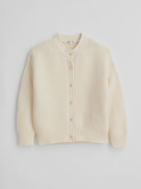 Advanced Women Nico Cardigan In Cotton Sweaters Ivory Alex Mill
