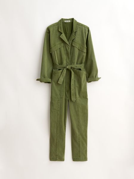 Women Alex Mill Exceed Expedition Jumpsuit In Washed Twill Jumpsuits Army Olive