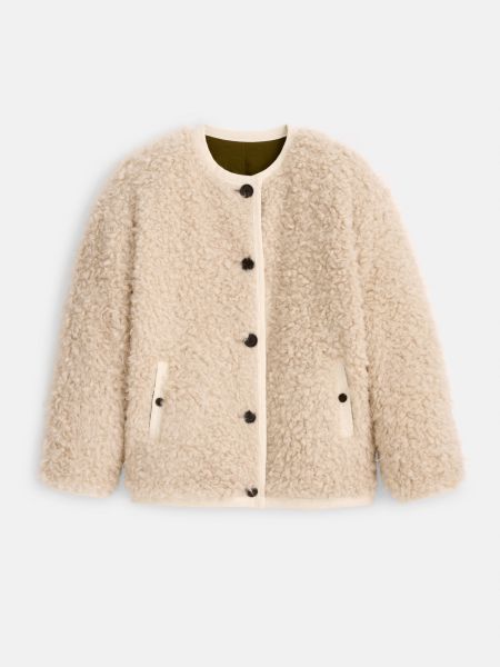 Natural Reversible Polar Bear Jacket Women Jackets & Outerwear Alex Mill Quality