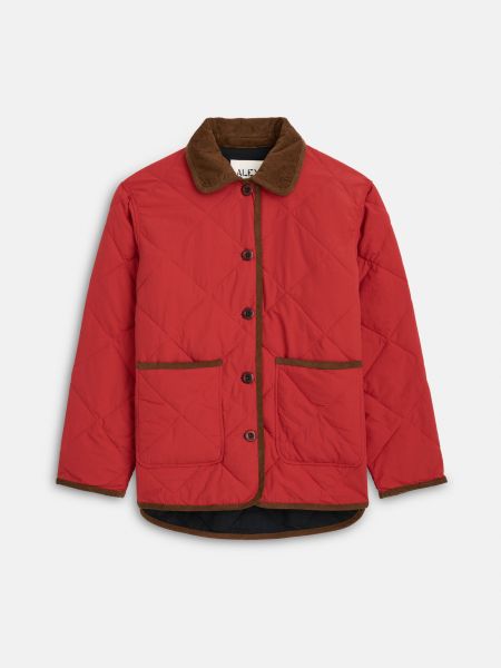 Firebrick Quinn Quilted Jacket In Nylon Alex Mill Jackets & Outerwear Classic Women