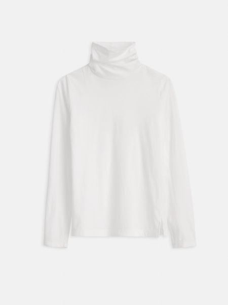 Intuitive Tees & Tanks Turtleneck In 40S Jersey White Alex Mill Women