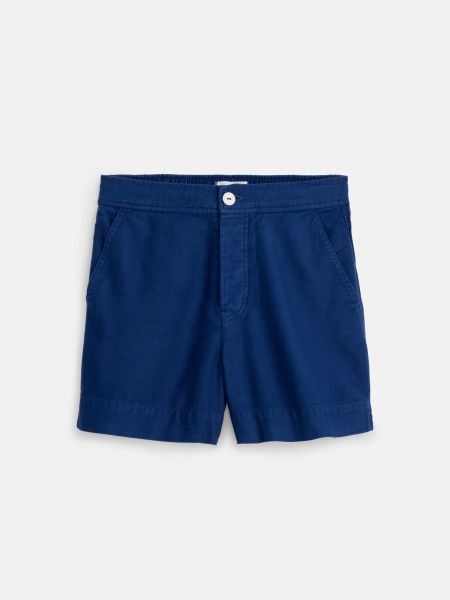 Shorts Women French Navy Modern Alex Mill Alessandra Shorts In Washed Twill