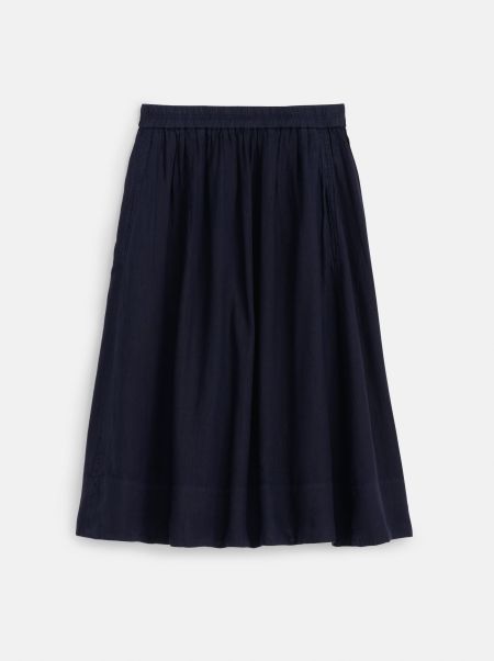Dresses & Skirts Dark Navy Sale Women Alex Mill Standard Skirt In Linen
