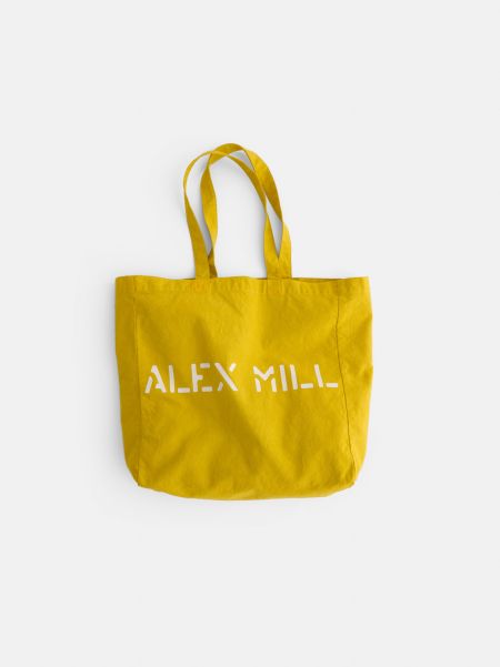 Women Accessories Practical Garment Dyed Alex Mill Tote Harvest Yellow