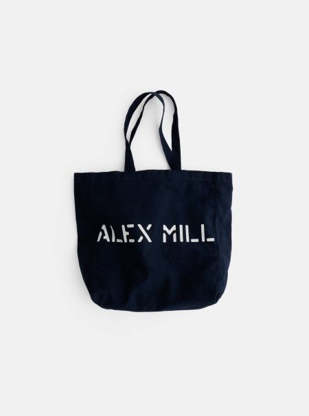 Women Navy Accessories Pioneer Garment Dyed Alex Mill Tote