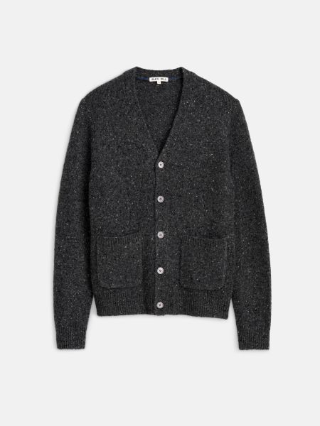 Alex Mill Sweaters & Sweatshirts Charcoal Men Hockney Cardigan In Donegal Wool Advanced