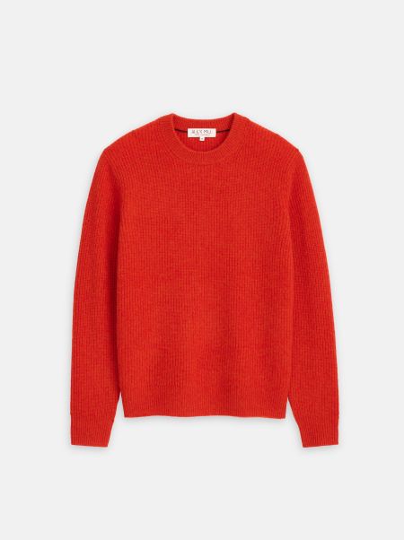 Sweaters & Sweatshirts Jordan Sweater In Washed Cashmere Men Paprika Affordable Alex Mill