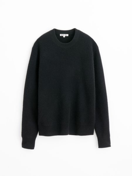 Alex Mill Sale Sweaters & Sweatshirts Black Jordan Sweater In Washed Cashmere Men