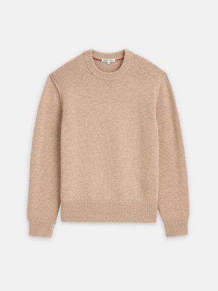Heather Oatmeal Men Alex Mill Peaceful Sweaters & Sweatshirts Weston Pullover In Wool Cotton