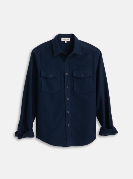 Alex Mill Frontier Shirt In Chamois Men Navy Professional Shirts