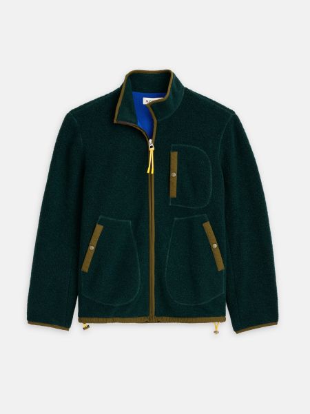 Jackets & Coats Dark Green Clearance Alex Mill Men Alta Sherpa Jacket In Italian Wool