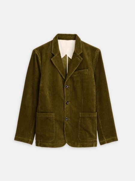 Jackets & Coats Alex Mill Dark Olive Men Mill Blazer In Corduroy Certified