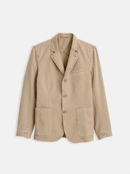 Jackets & Coats Mill Blazer In Vintage Wash Chino Alex Mill Efficient Men Faded Khaki