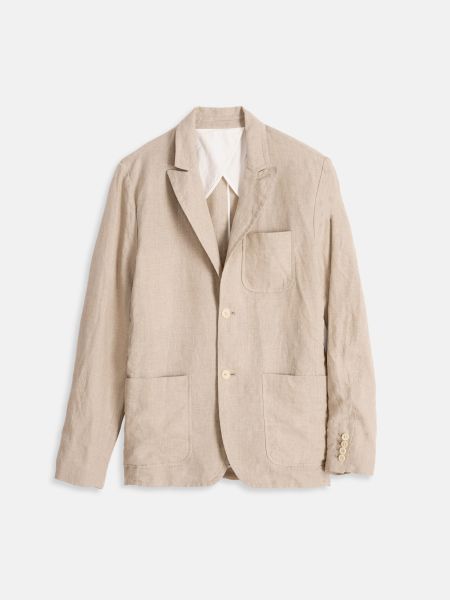 Flax Jackets & Coats Alex Mill Men Clean Mercer Blazer In Flax Linen