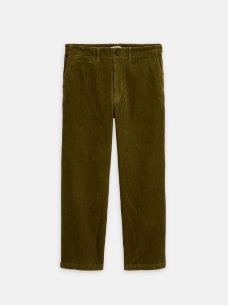 Men Dark Olive Pants Long-Lasting Straight Leg Pant In Corduroy Alex Mill