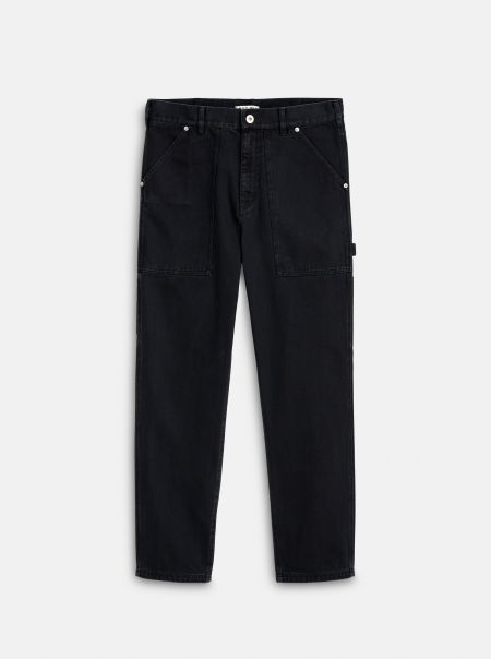 Alex Mill Inviting Washed Black Men Painter Pant In Recycled Denim Pants