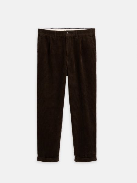 Standard Pleated Pant In Corduroy (Long Inseam) Pants Chocolate Men Alex Mill Generate