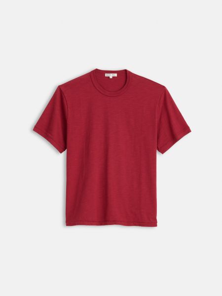 Standard T Shirt In Slub Cotton Fire Brick Men Tees & Polos Alex Mill Simple