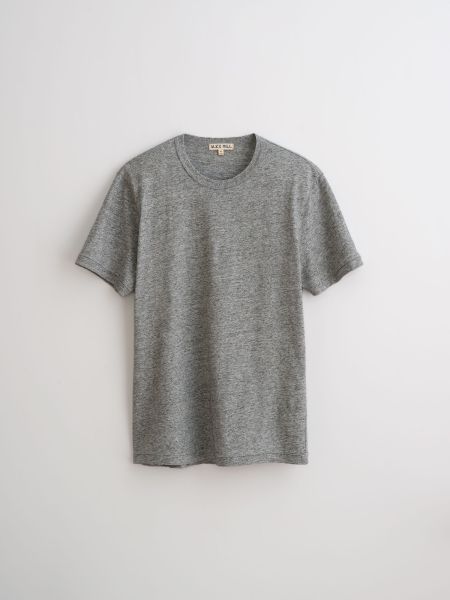 Standard T-Shirt In Slub Cotton Heather Grey Men Tees & Polos Alex Mill Convenient